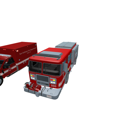 Fire Truck/Ambulance Firefighters Los Angeles