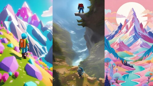 Climb a big aah moutain for nothing