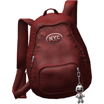 Y2K Off Shoulder Backpack Red thumbnail