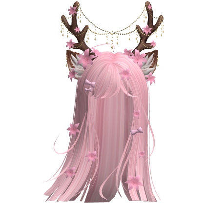 Ethereal Christmas Fairy Fawn Hair w/ Antlers