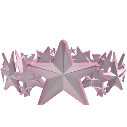 𑣲 cute pink star crown Roblox item