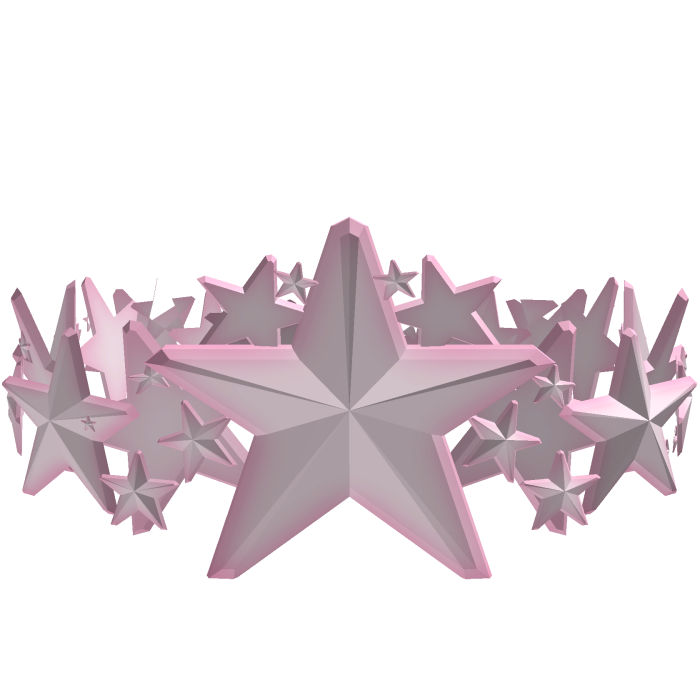 𑣲 cute pink star crown