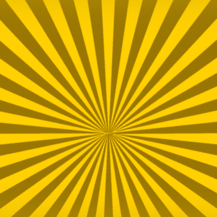 Yellow Comic Sun Rays/Sunburst Lines Background