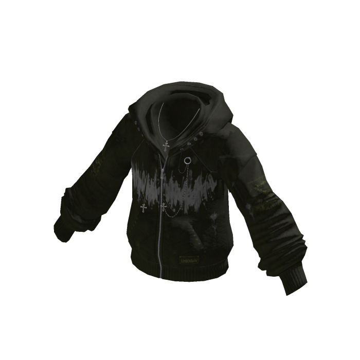 Faded Graphic Pullover Hoodie (Black)