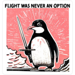 Flight was never a option.....