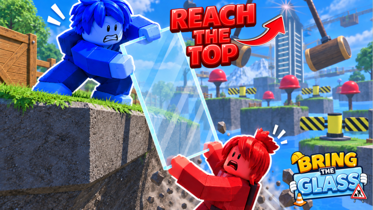 Carry the Glass Together! [2 Player Obby] artwork