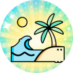 Enjoying the beach