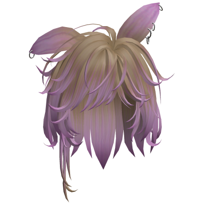 Bunny Ear Shag Hair - Blonde & Pink