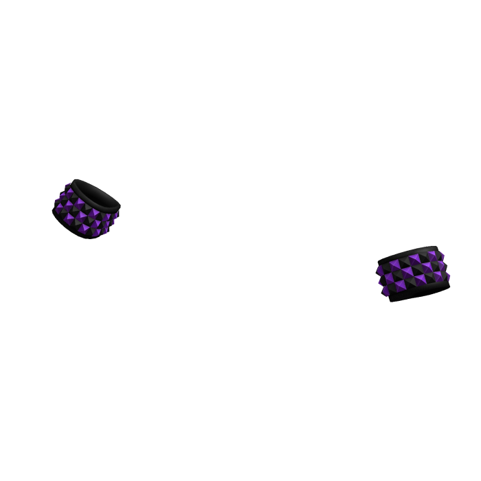 Scene Emo Studded Bracelets (Purple & Black)