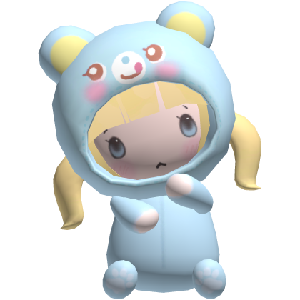♡ ꒰ blonde hair popochan plush doll on ur head ꒱ ♡