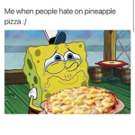 Pinapple pizza haters
