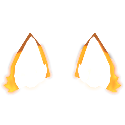 Emissive Orange Glowing Fox Ears  Roblox item