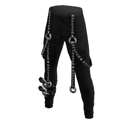 Strappy Biker Jeans Monochrome thumbnail