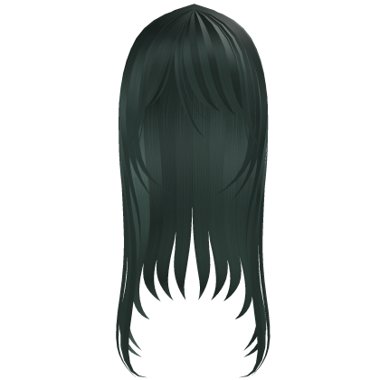 † long flowy hair green Roblox item