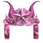Cute Pink Sparkle time Festive Fedora Crown Horn