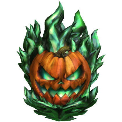 Halloween Flames Pumpking Head