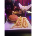 burger and fries
