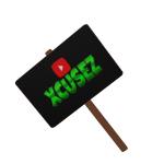 XCUSEZ BACK SIGN