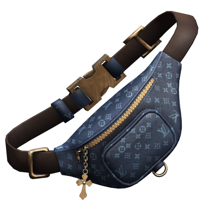 Brown Crossbody LV Designer Bag with Cross Charm Roblox item