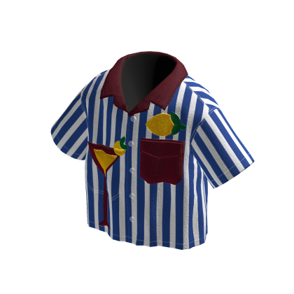 Kemeja Boxy Garis Biru thumbnail