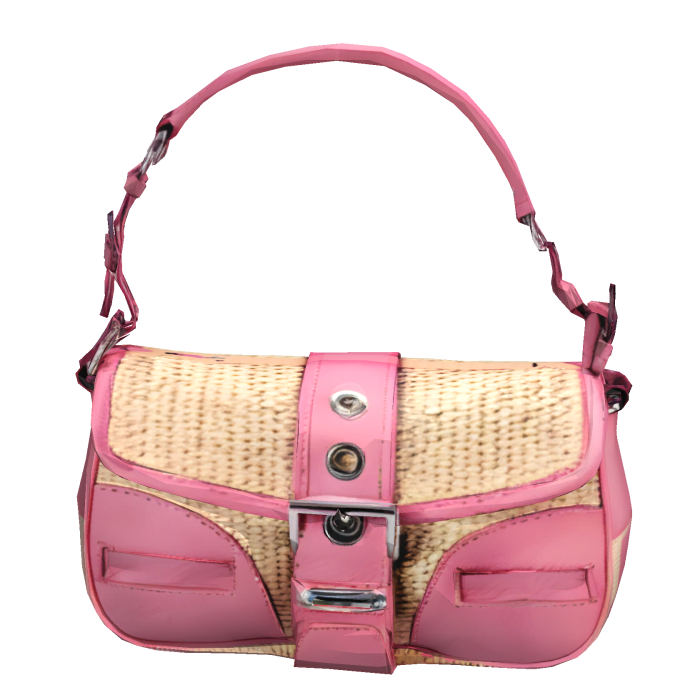Prada Raffia Bag In Pink