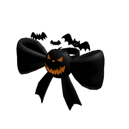 Shadow pumpkin bow (for korblox)