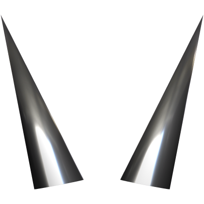 shiny metallic spiky horns