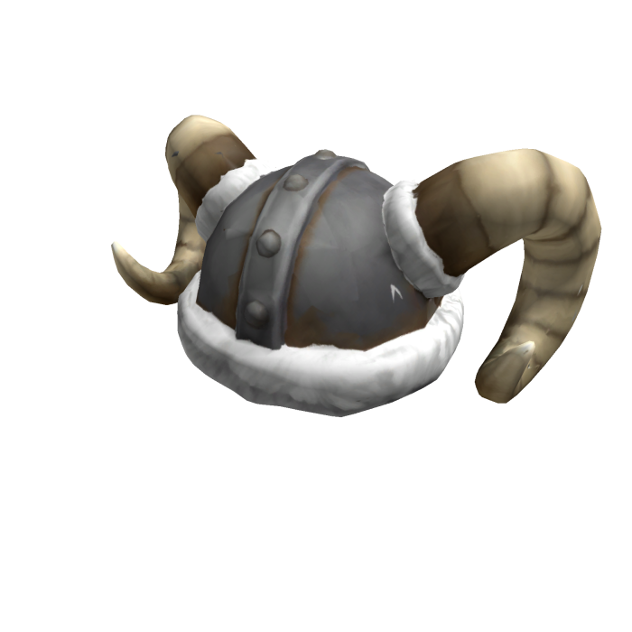 Fuzzy Ram Horn Viking Helmet w/ Fur Trim