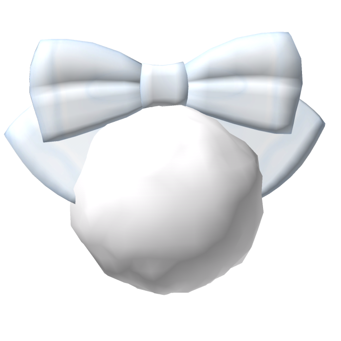 kawaii bunny tail blue bow