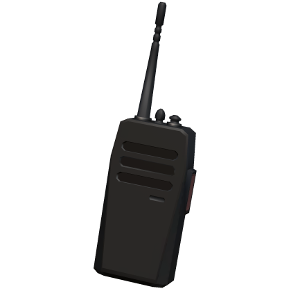 Clip-on walkie-talkie black