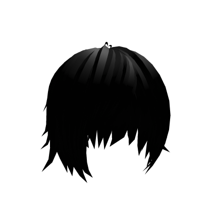anime hairstyle, side-swept bangs black (niche)