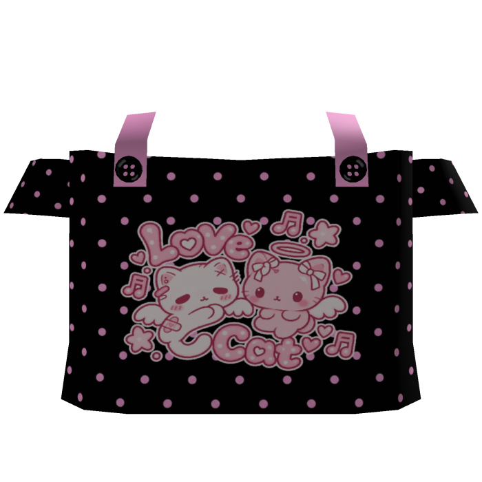 Cute pink polka shirt with a kitten print