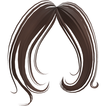 ♡ cascading wavy curly framing bangs (brown) thumbnail
