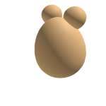 Sad Brown Plushie Hat