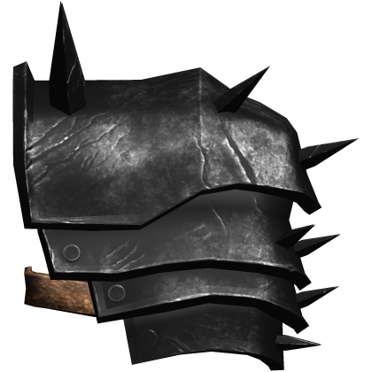 Black Medieval Knight Pauldron (left)