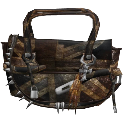 1.0 Y2K Grunge Leather Cross Metal Handbag | Roblox Item - Rolimon's