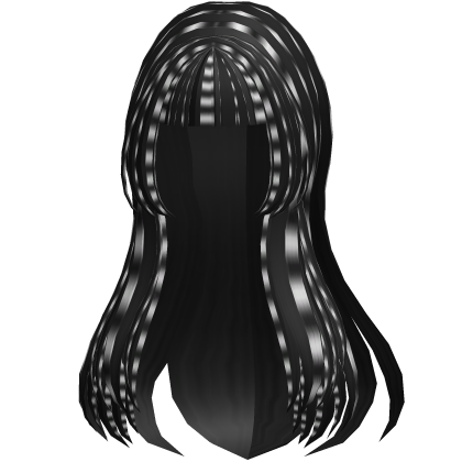 layered y2k hime hair ∙ scene raccoon black whit