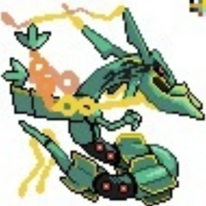 Mega rayquaza pixel Roblox decal