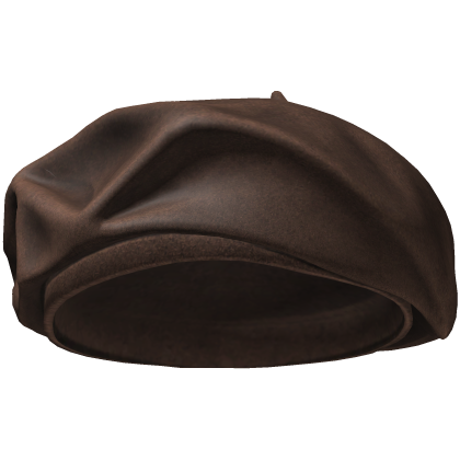 Brown Fabric Beret