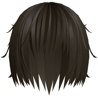 (っ- ‸ - ς)♡ emo messy tufts hair in brown v2 Roblox item