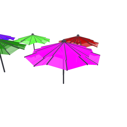 cyberpunk 2077 LEDs umbrellas
