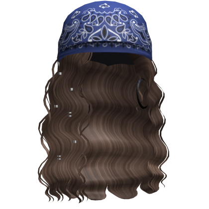 Crimped Waves W/ Boho Bandana Brown V2 Roblox item