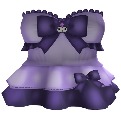 Kuromi cute dress ꒰Purple꒱ Roblox item