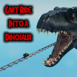 Cart Ride Into A Dinosaur! 🦖
