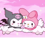 Kuromi & my melody<3