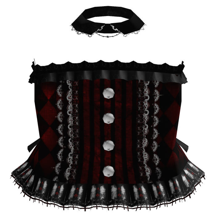 x ♧ red goth silly jester dress ♢ x 