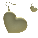 Gold Heart Earrings