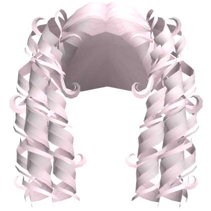 Victorian Cute Curli Princess Pigtails Light Pink