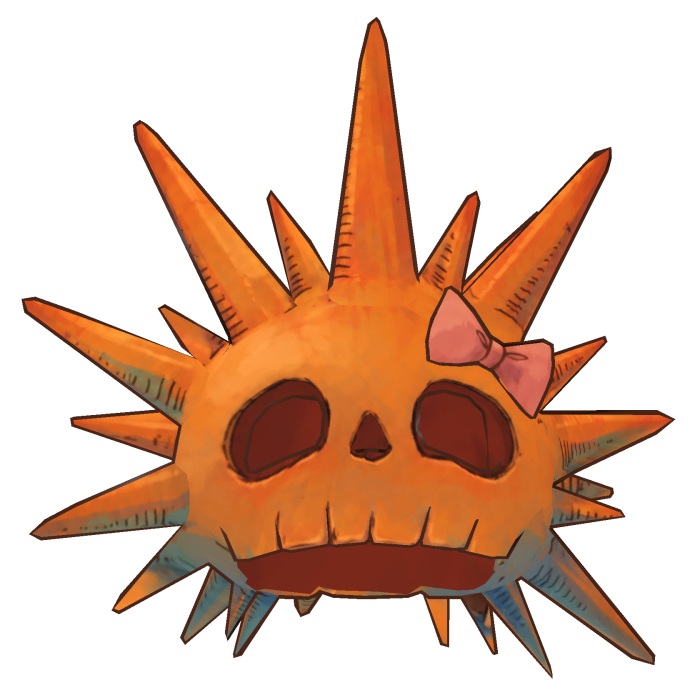 Spiky Skull Head
