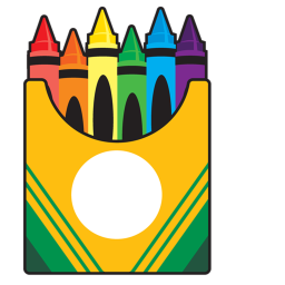 Colorful Crayons Box